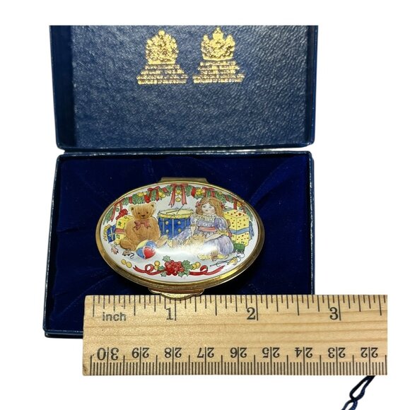 LTD Christmas 1987 Halcyon Personalized Trinket Box "Leslie" for Harrods 84/100 - Picture 9 of 9